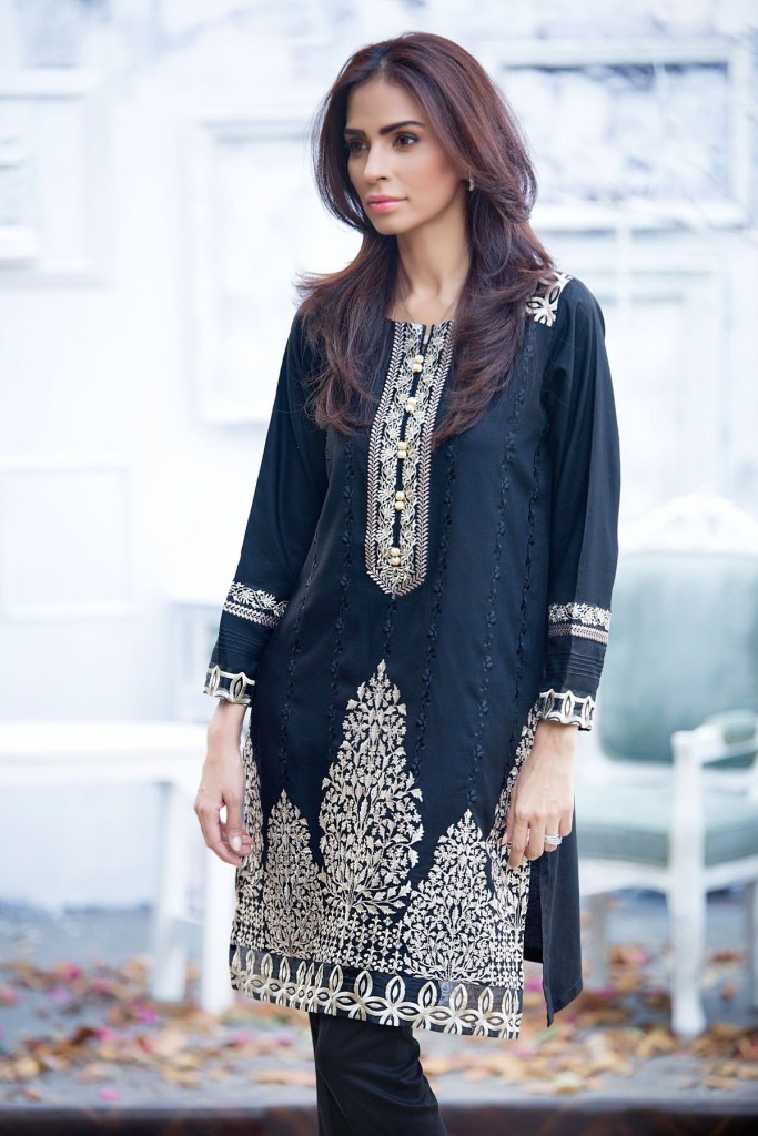 Embroidered Winter Pret Wear By Mausummery 2015-16