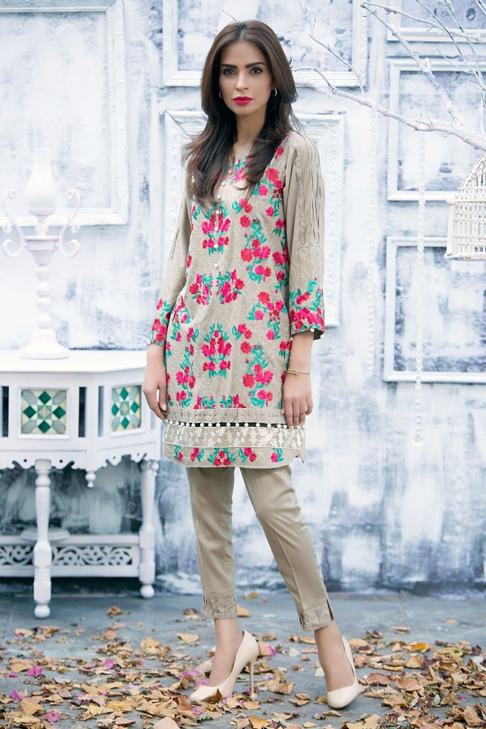 Embroidered Winter Pret Wear By Mausummery 2015-16 2