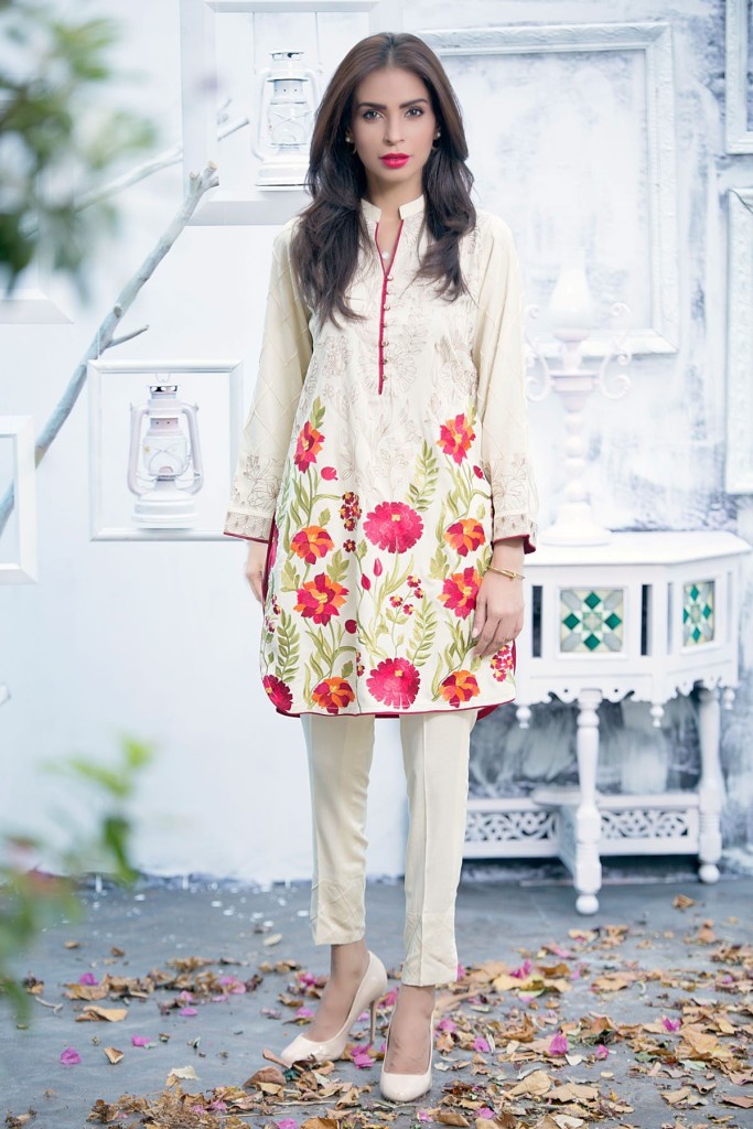 Embroidered Winter Pret Wear By Mausummery 2015-16 4