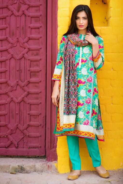 Floral Pattern Embroidery Collection By Khaadi 2016