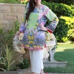 Floral Silk Kurta Collection For Casual Wearing By FTA 2016