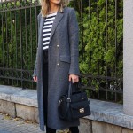 Gray Dark Shades Winter Outfits Women Street Style 2015-16