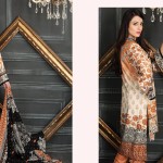 Linen Embroidered Casual Dresses By Firdous Cloth Mills 2015-16 2