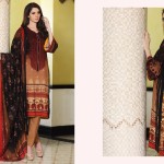 Linen Embroidered Casual Dresses By Firdous Cloth Mills 2015-16 6