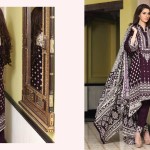 Linen Embroidered Casual Dresses By Firdous Cloth Mills 2015-16 7