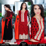 red party wear shalwar suit