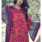 Maria B Linen Winter Dresses For Young Girls 2015-16 5