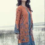 Maria B Linen Winter Dresses For Young Girls 2015-16