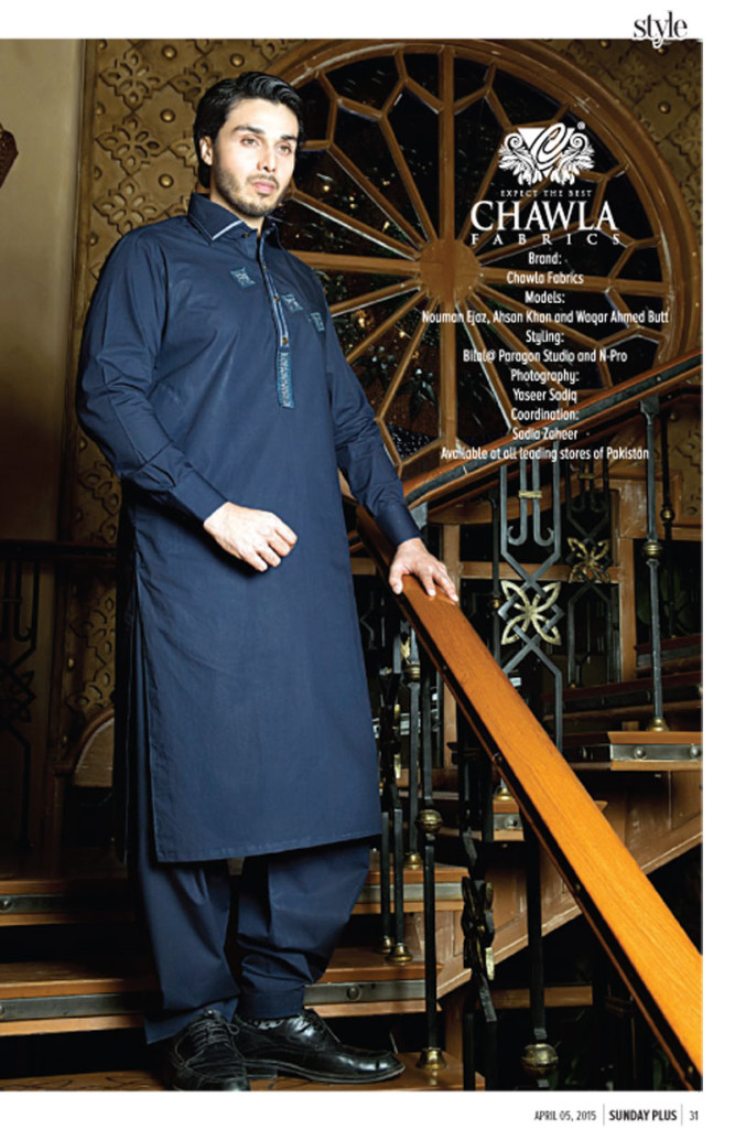 Men Plain Shalwar Kameez By Chawla Fabrics 2016 7