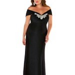 Black plus size dress