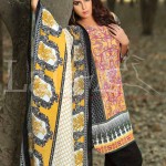 Winter Khaadi Printed Shalwar Kameez By Lala Textiles 2015-16 18