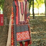 Winter Khaadi Printed Shalwar Kameez By Lala Textiles 2015-16 3