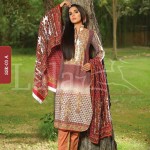 Winter Khaadi Printed Shalwar Kameez By Lala Textiles 2015-16 5