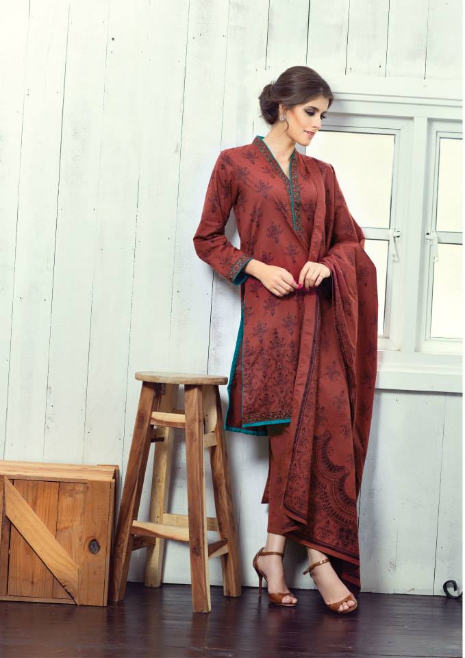 Winter Pret Shalwar Suit Collection By Alkaram 201516