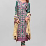 Areeba Saleem Shawl Dresses ZS Textiles 2016 2