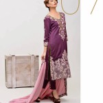 Areeba Saleem Shawl Dresses ZS Textiles 2016 6