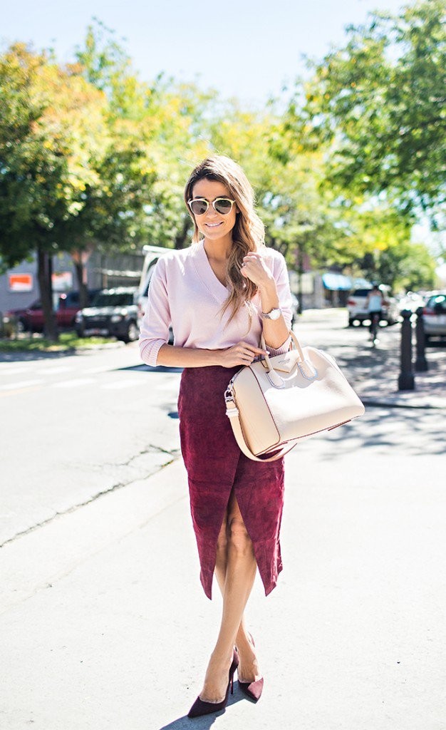 Burgundy outfits