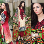 Red embroidery shalwar kameez