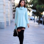 Blue serenity sweater for spring