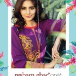 Embroidered Stitched Kameez Collection Resham Ghar 2016 5