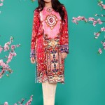 Linen Casual Winter Kurti Cross Stitch Collection 2016