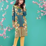 Linen Casual Winter Kurti Cross Stitch Collection 2016 7