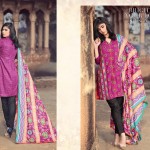 Linen Embroidered Kalyan Dresses ZS Textiles Collection 2016 2