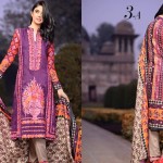 Linen Embroidered Kalyan Dresses ZS Textiles Collection 2016