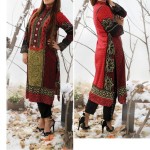 Linen Embroidered Kurtis Strawberry Collection 2016 6