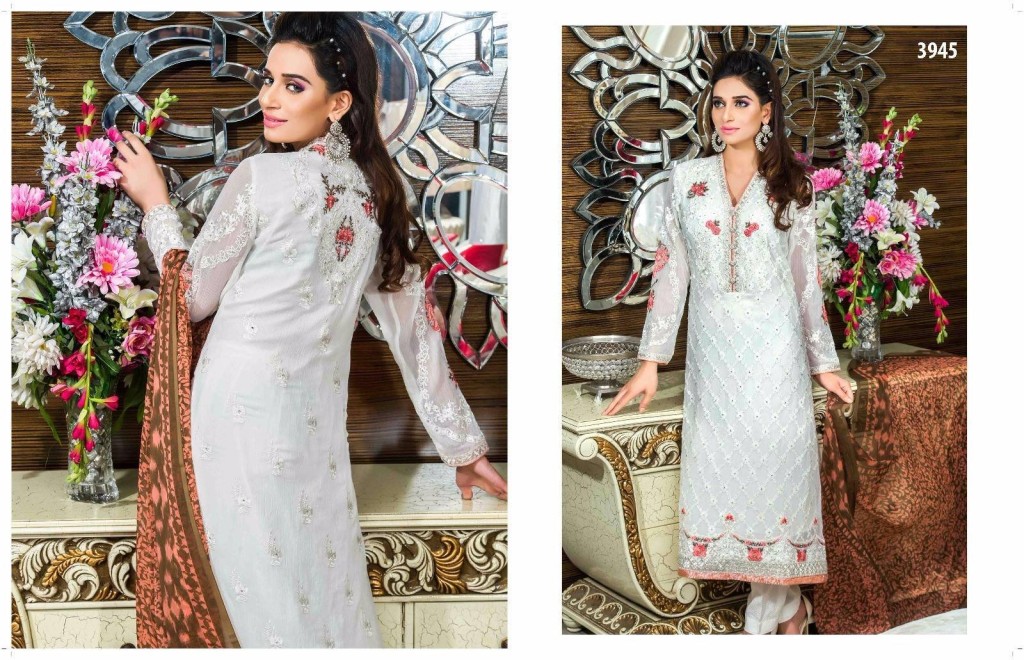 Long Kameez Chiffon Dresses Tawakal Fabrics 2016