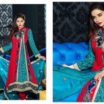 Long Kameez Chiffon Dresses Tawakal Fabrics 2016 3