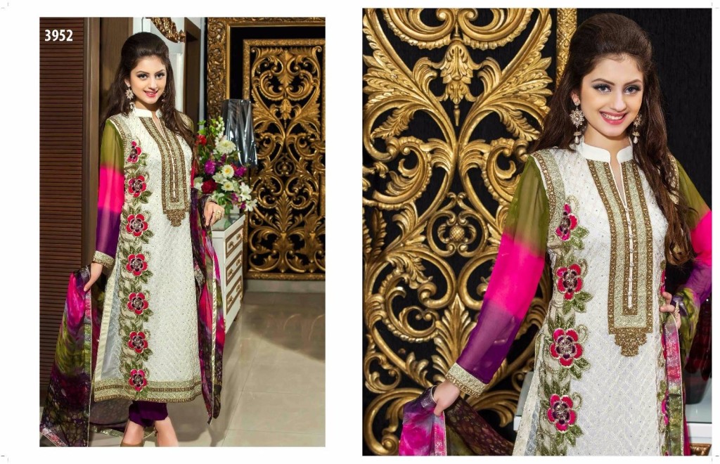 Long Kameez Chiffon Dresses Tawakal Fabrics 2016 8