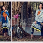 Marina Fabric Embroidered Dresses By Lala Textiles 2015-16