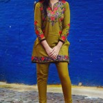 Two Piece Khaddar Pret Collection Nimsay Winter Wear 2015-16 13