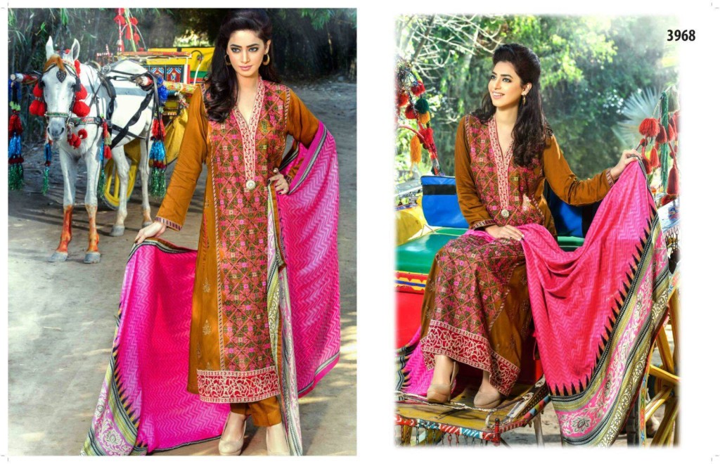 Viscose Shawl Dresses Tawakkal Fabrics Collection 2016 4