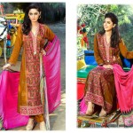 Viscose Shawl Dresses Tawakkal Fabrics Collection 2016 4