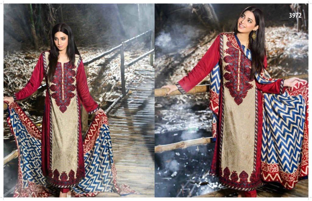 Viscose Shawl Dresses Tawakkal Fabrics Collection 2016 8