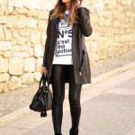 Winter Black Pant Outfits To Try This Cold Season  14