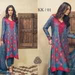 Winter Shawl 3 Piece Collection Klakari Shalwar Kameez 2016