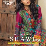 Winter Shawl 3 Piece Collection Klakari Shalwar Kameez 2016