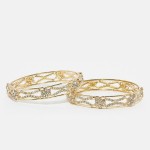 Gold Diamond Bangles Jewelry For Young Girls 2016 2