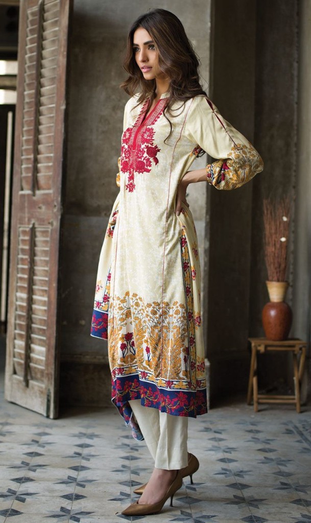 Marina Linen Embroidered Dresses Orient Collection 2016