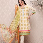 Spring Embroidered 3 Piece Collection Khaadi 2016 2