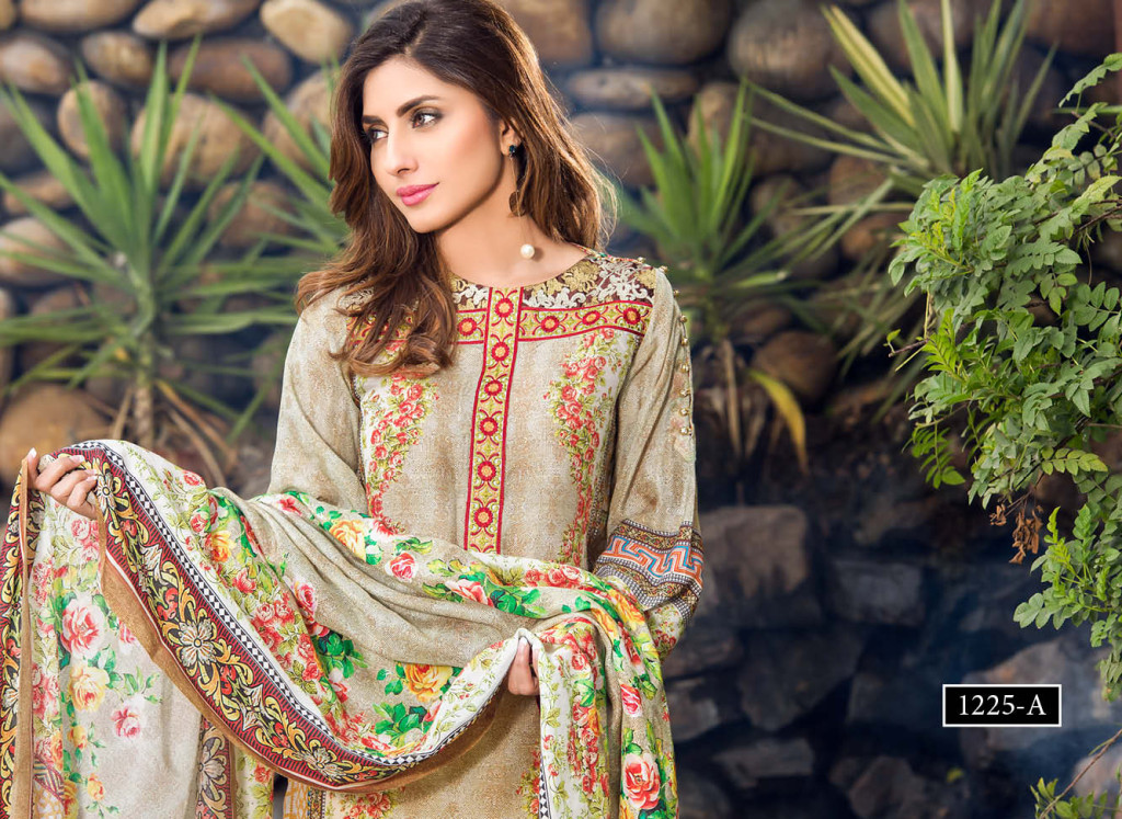 Digital Printed Cotton Silk UnStitched Collection 2016 10