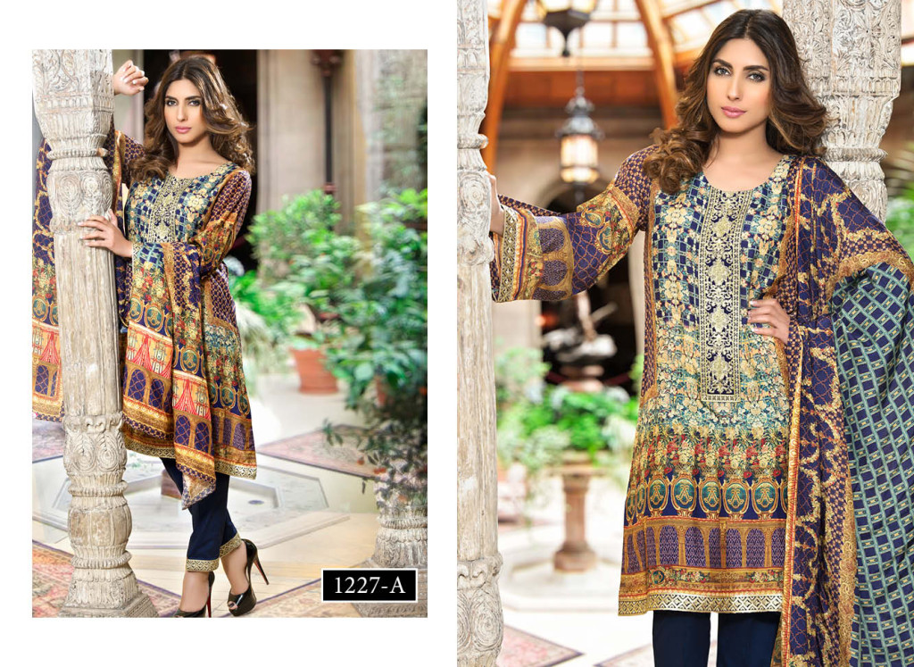 Digital Printed Cotton Silk UnStitched Collection 2016