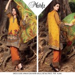 Embroidered Crinkle Chiffon UnStitched Collection 2016 5