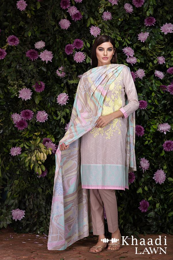 Khaadi Lawn 3 Piece Bold Impressions Summer collection