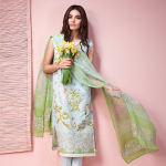 Khaadi Lawn 3 Piece Venetian Laces Summer Collection 2016