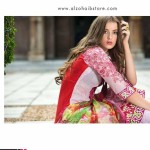 Mahnoor Embroidered Spring Summer Lawn Al Zohaib 2016 17