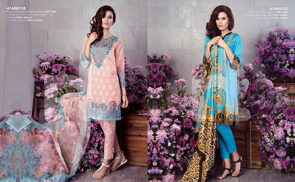 Nishat Linen Nisha Rocco Mode Summer Collection 2016